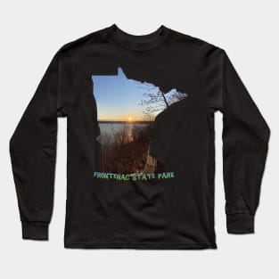 Minnesota State Outline (Frontenac State Park) Long Sleeve T-Shirt